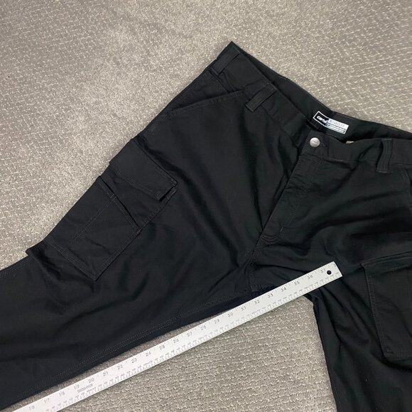 Carhartt Rugged Flex Relaxed Fit Canvas Cargo Work Pants Men's 40 x 32 Black - Picture 14 of 15